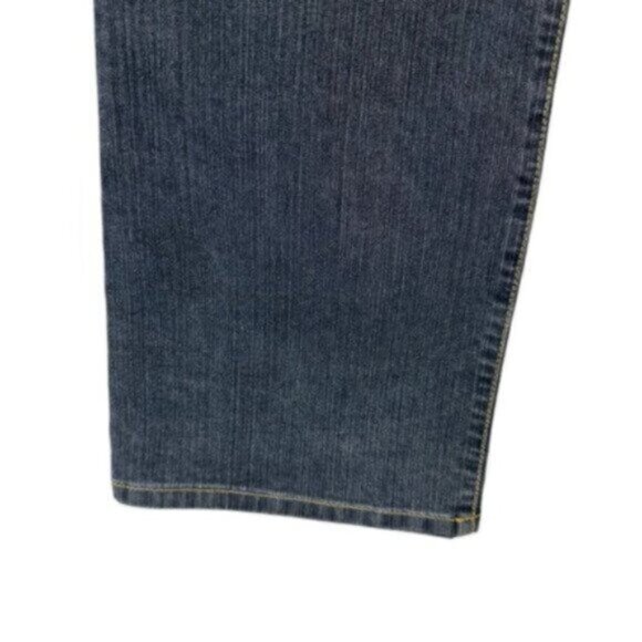 David Kahn | Women's Dark Blue Dark Wash Mid-Rise Boot Cut Denim Jeans Size 6 - Picture 4 of 8
